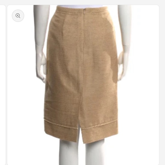 Fendi Tan Pencil Skirt - Picture 2 of 2